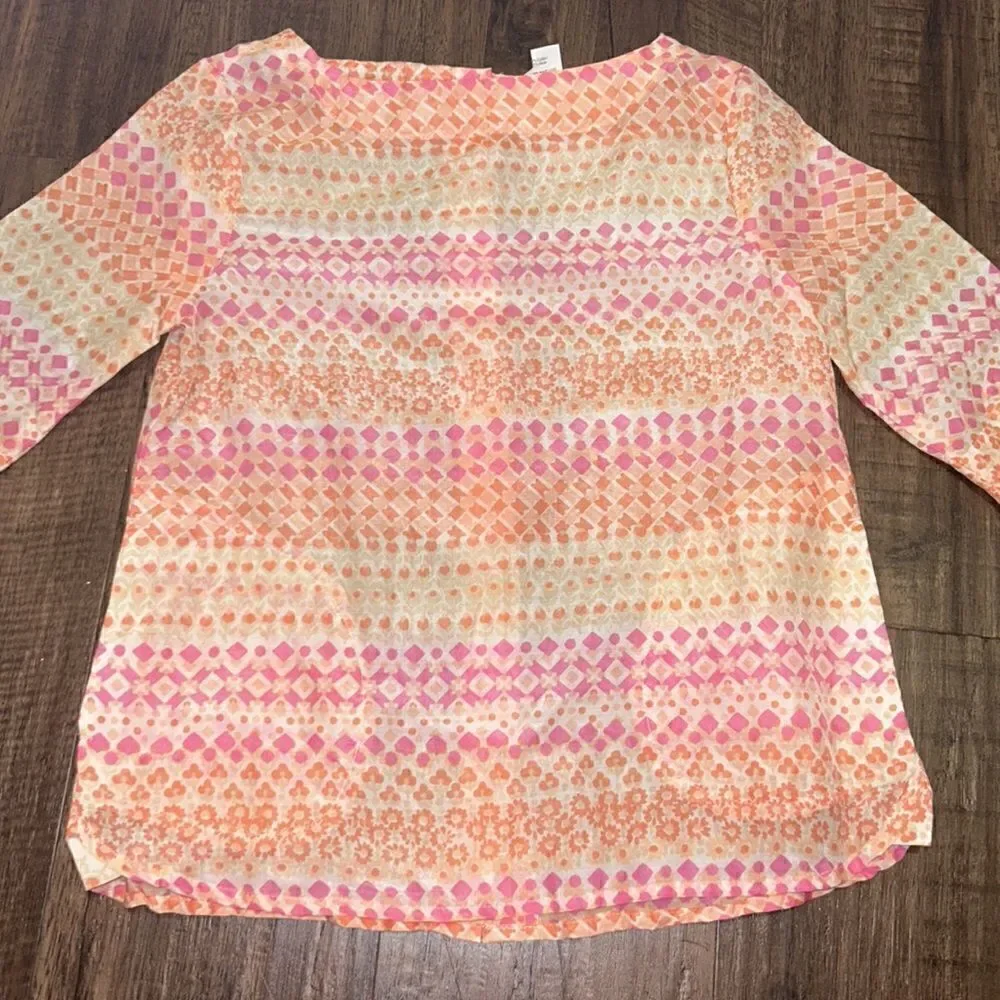 Crewcuts (J Crew) Girls Colorful Top, Size 6/7